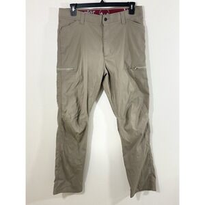 Wrangler Outdoor Pants Men's 36x32 Khaki Hiking Cargo Trail Gorpcore